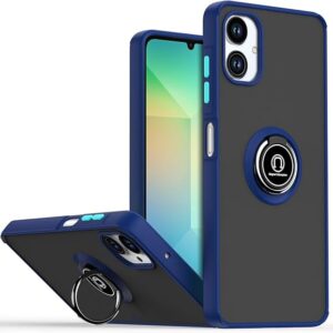 Galaxy A06 5G – Matte Ring Case – Blue