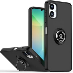 Galaxy A06 5G – Matte Ring Case – Black