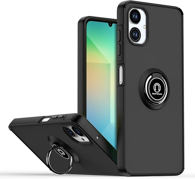 Galaxy A06 5G – Matte Ring Case – Black
