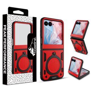 Motorola razr (2025) - RED - baseline Anti-Drop Hybrid Protector Case (with Ring Stand)