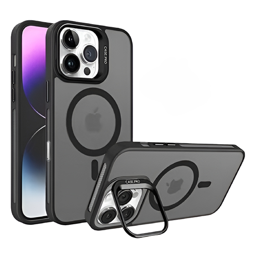 iPhone 16e / 14 / 13 - Magsafe Camera Stand Case - BLK