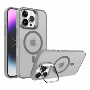 iPhone 16e / 14 / 13 - Magsafe Camera Stand Case - Gray