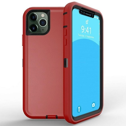 iPhone 16e / 14 / 13 - DualPro Protector Case - Red & Black
