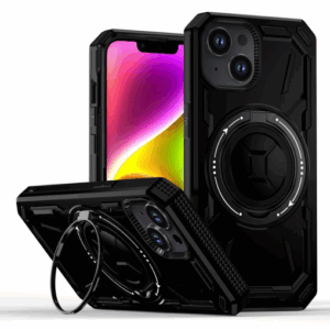 Armor Rotate Stand Case with Magsafe for iPhone 15 - BLK