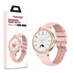 Crystal Crown Smartwatch – Pink - Valor