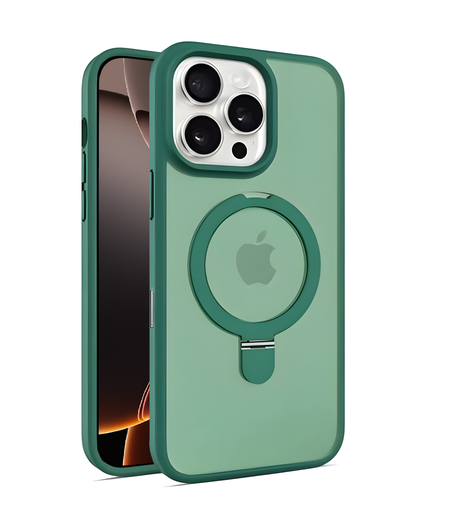 Rotating Stand Case with Magsafe for iPhone 15 Plus / 14 Plus - Green