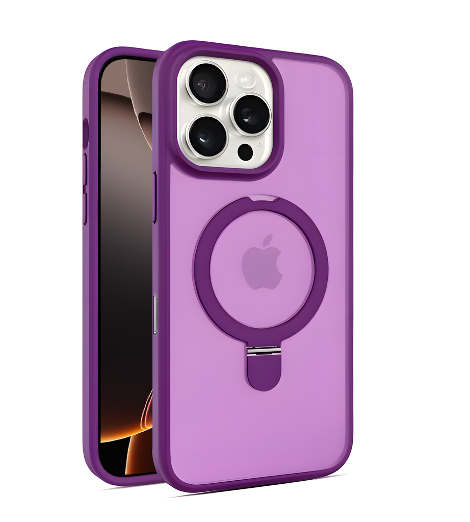 Rotating Stand Case with Magsafe for iPhone 15 Plus / 14 Plus - PURPLE