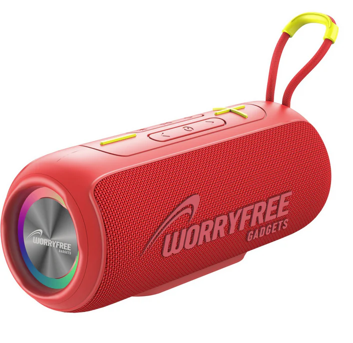 Wireless Portable Bluetooth Speaker - RGB Lights - P26 - RED